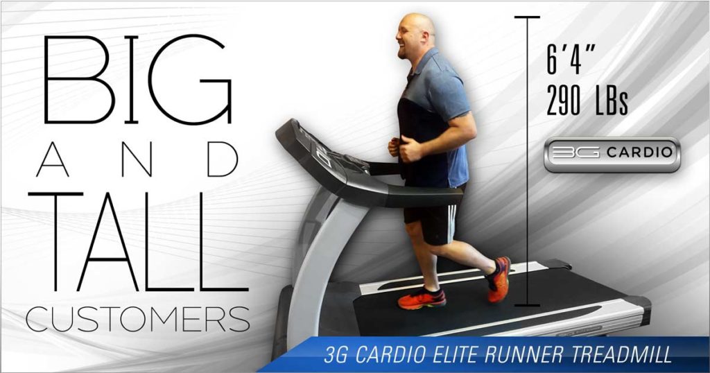 Big And Tall Customers 3G Cardio Elite Runner Treadmill