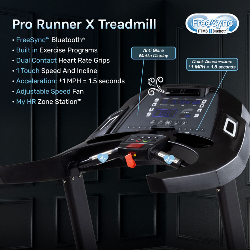 3G Cardio Pro Runner Treadmill with FreeSync™ FTMS Bluetooth®