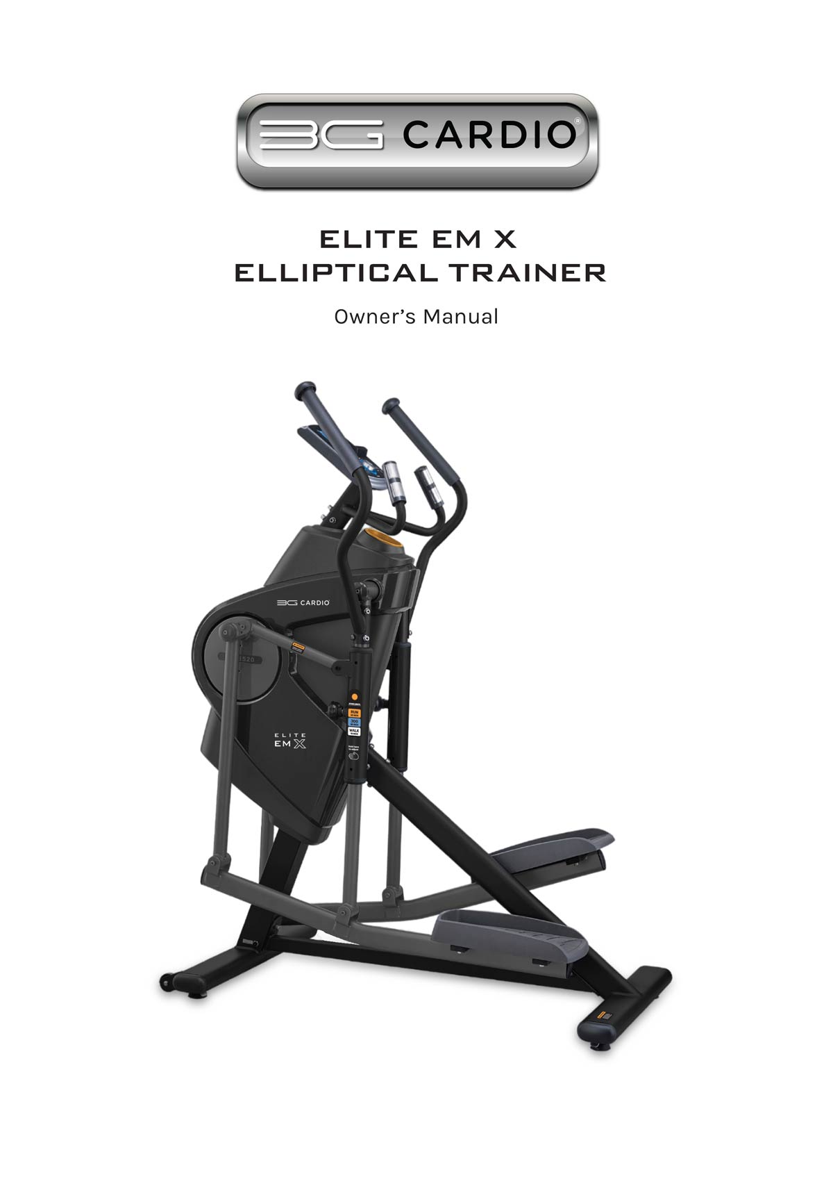 Elite EM X Elliptical Trainer Manual