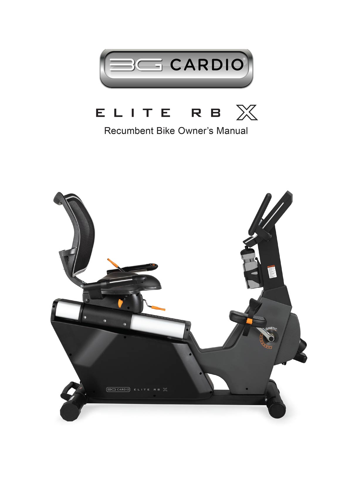 Elite RB X Recumbent Bike manual