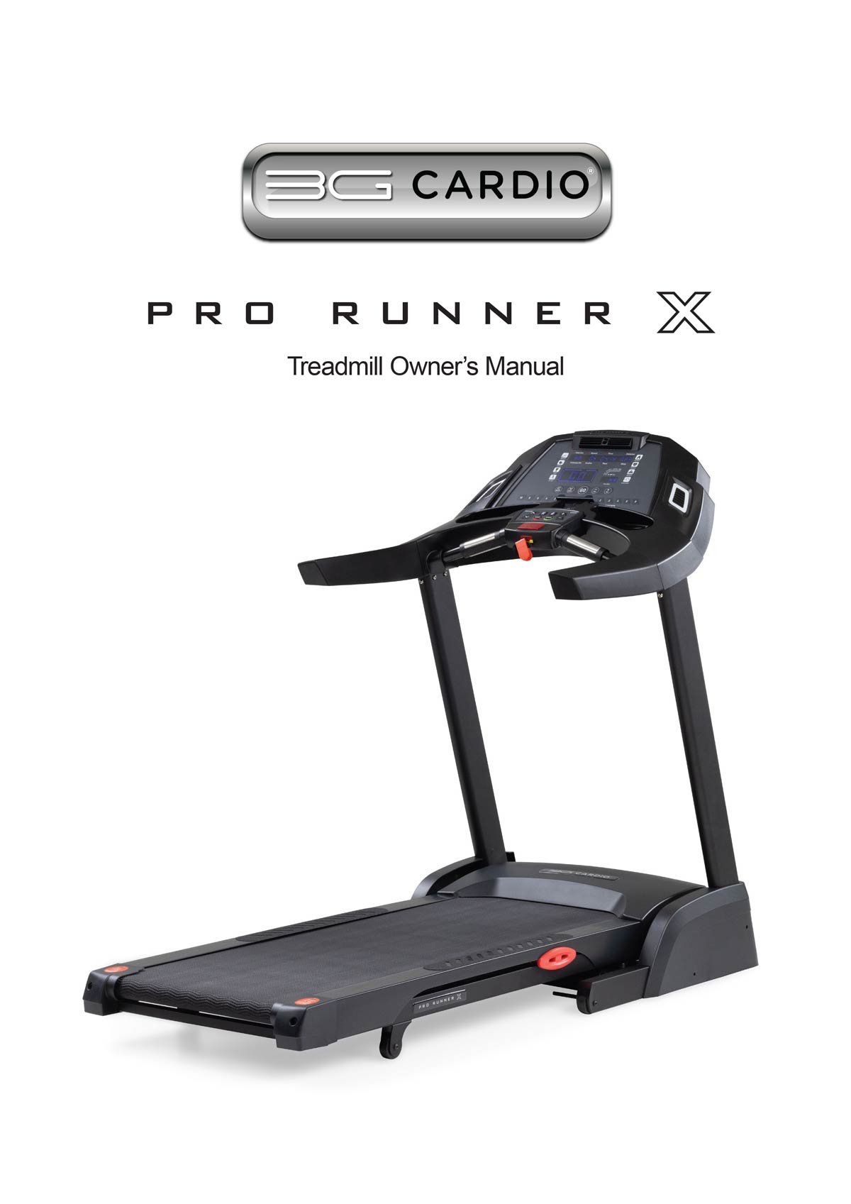 Pro Runner X Treadmill Manual